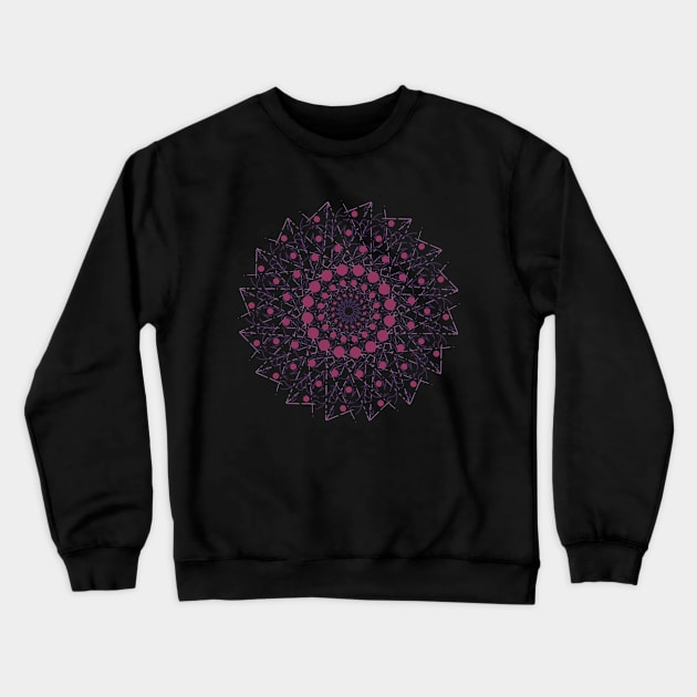 Purple Mandala Crewneck Sweatshirt by Hip Scarves and Bangles